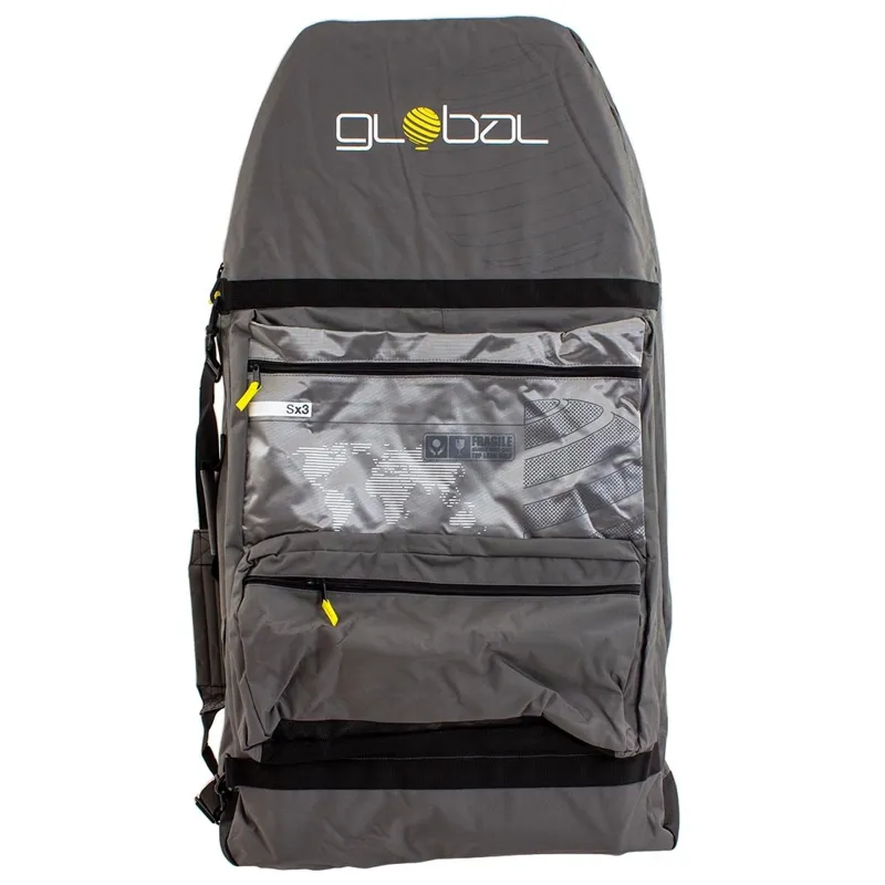Global Triple Bodyboard Bag in Grey-Silver