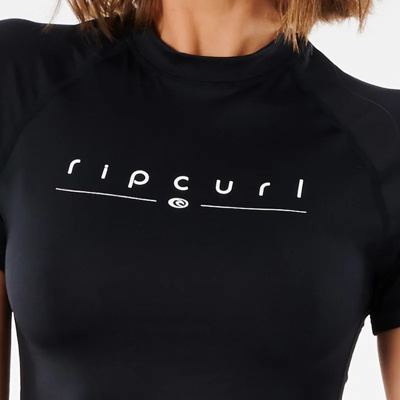 Rip Curl Golden Rays UV Short Sleeve Tee in Black-2