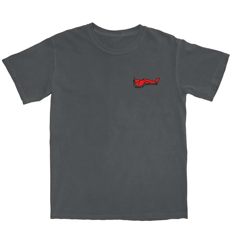 True Ames Greenough Airplane Logo T-Shirt in Graphite-1