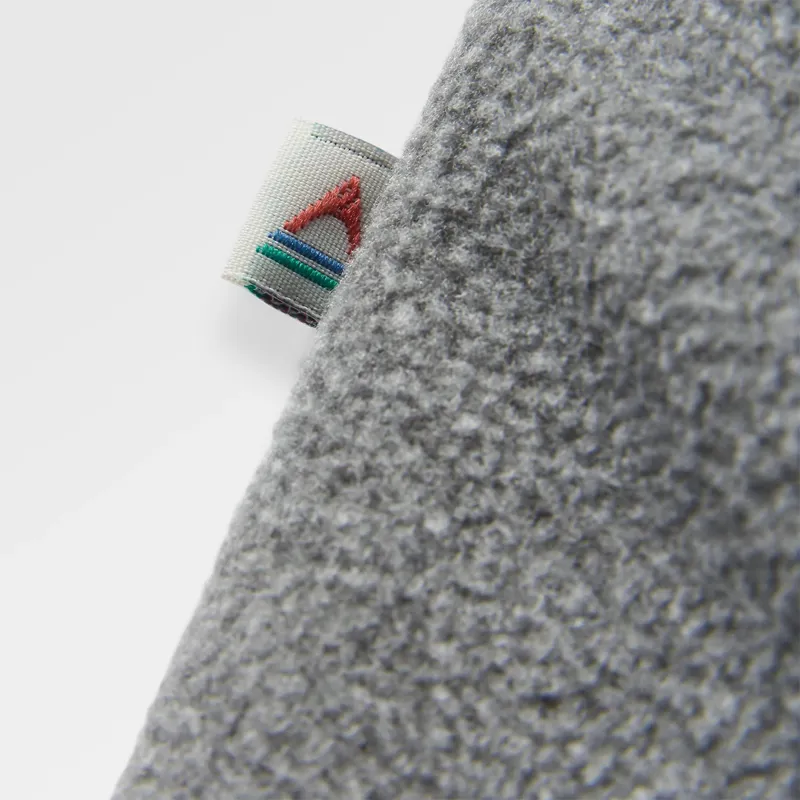 Passenger Recycled Woodland Hooded 1/2 Zip Polar Fleece in Rich Navy/Grey Marl-2