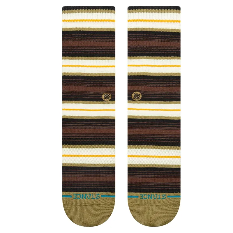 Stance Hassagore Crew Sock in Chive-1