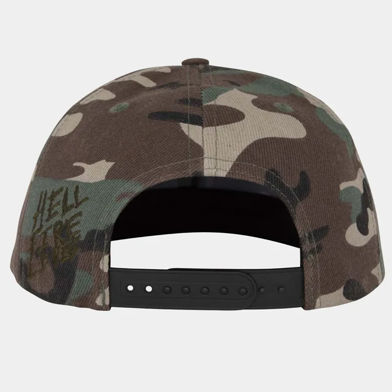 Stranger Things X Santa Cruz Hellfire Club Snapback Cap in Camo-3
