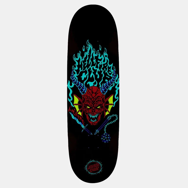 Stranger Things X Santa Cruz Hellfire Flame Skateboard Deck-1