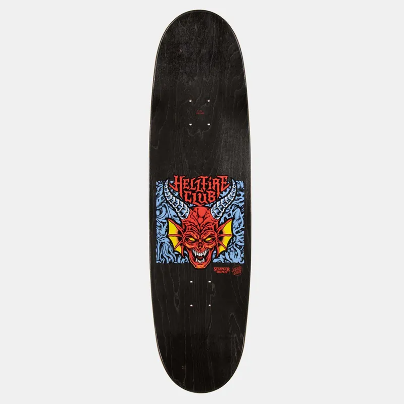 Stranger Things X Santa Cruz Hellfire Flame Skateboard Deck-2