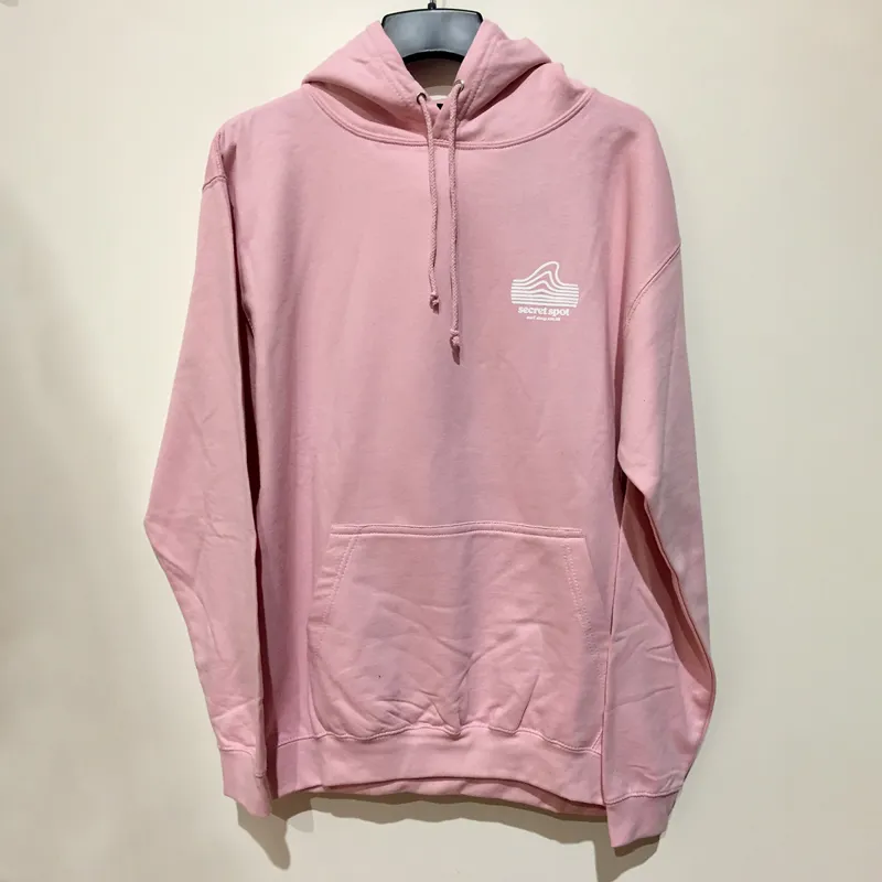 Secret Spot Logo Hoodie in Baby Pink-2