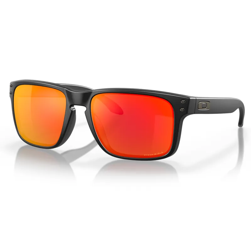 Oakley Holbrook Sunglasses with Prizm Ruby Lenses and Matte Black Frames