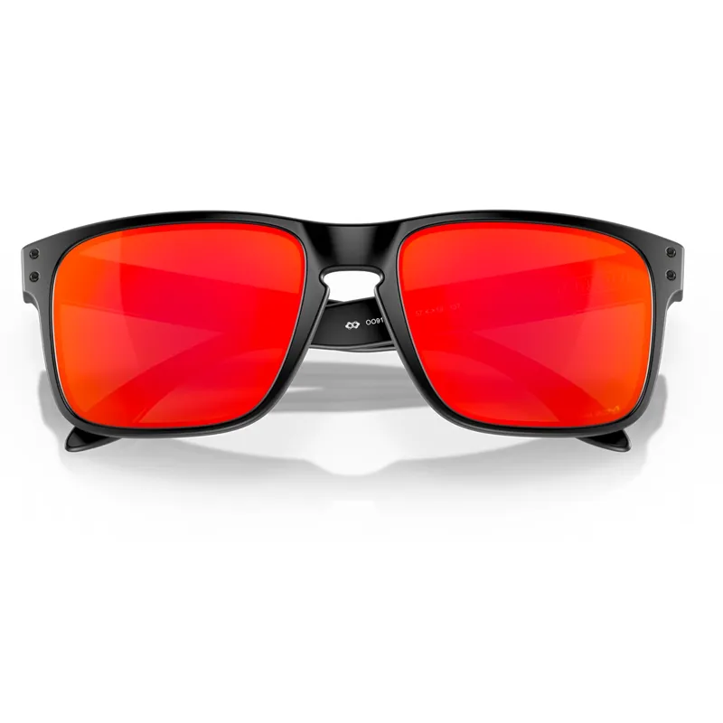 Oakley Holbrook Sunglasses with Prizm Ruby Lenses and Matte Black Frames-4