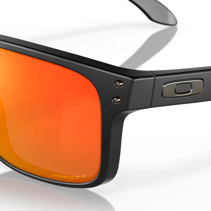 Oakley Holbrook Sunglasses with Prizm Ruby Lenses and Matte Black Frames-5