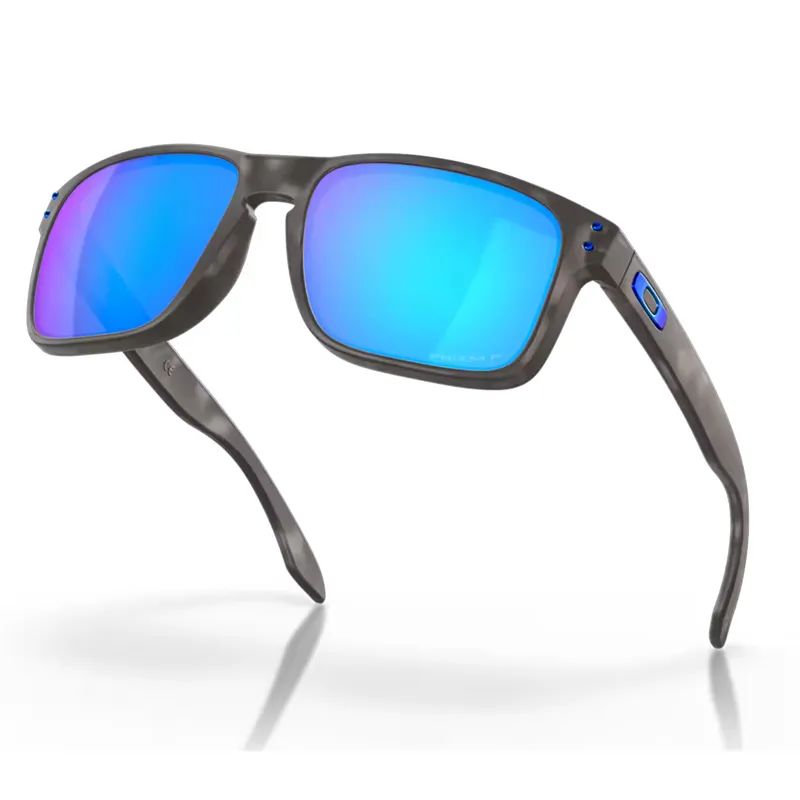 Oakley Holbrook Sunglasses with Prizm Sapphire Polarized Lenses and Matte Black Tortoise Frames-3