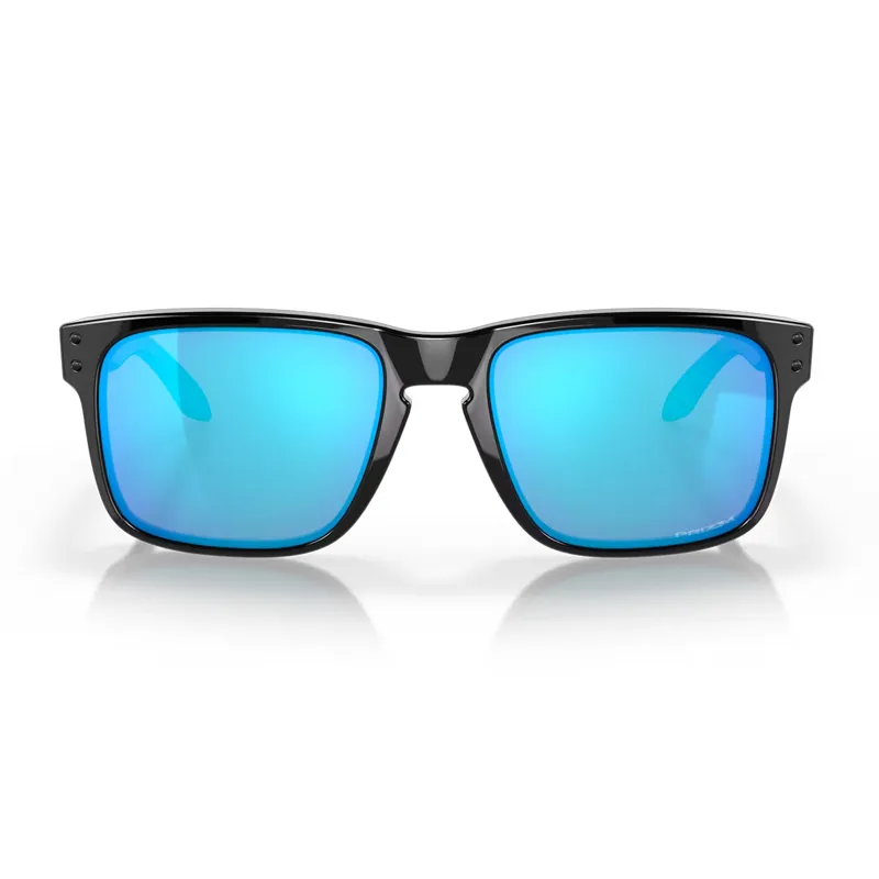 Oakley Holbrook Sunglasses with Prizm Sapphire Lenses and Polished Black Frames-1