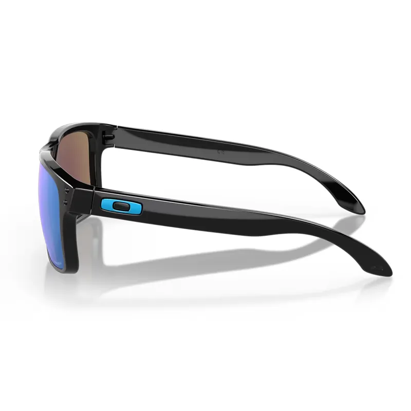 Oakley Holbrook Sunglasses with Prizm Sapphire Lenses and Polished Black Frames-2