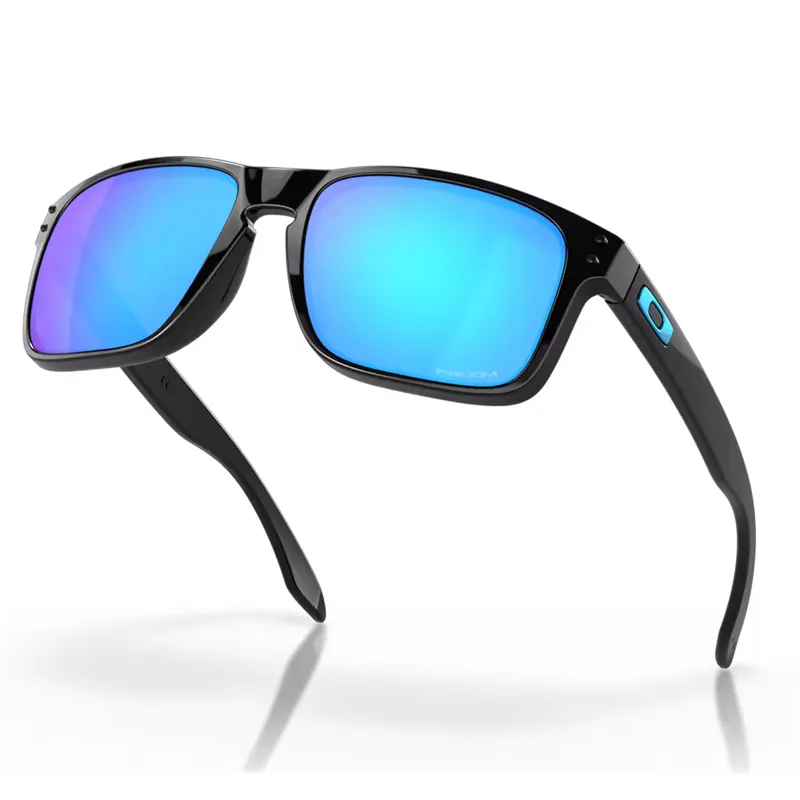 Oakley Holbrook Sunglasses with Prizm Sapphire Lenses and Polished Black Frames-3