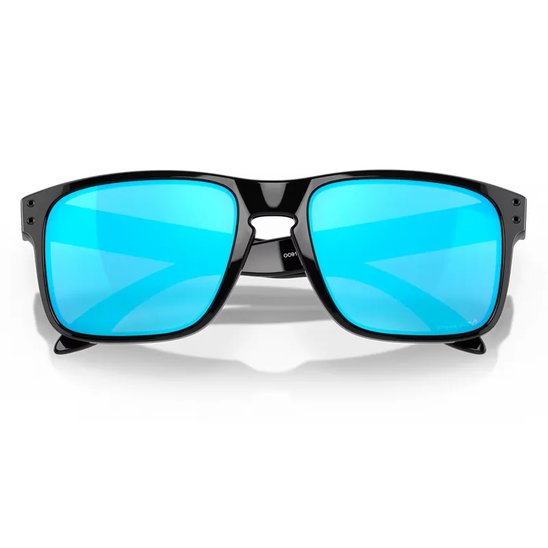 Oakley Holbrook Sunglasses with Prizm Sapphire Lenses and Polished Black Frames-4