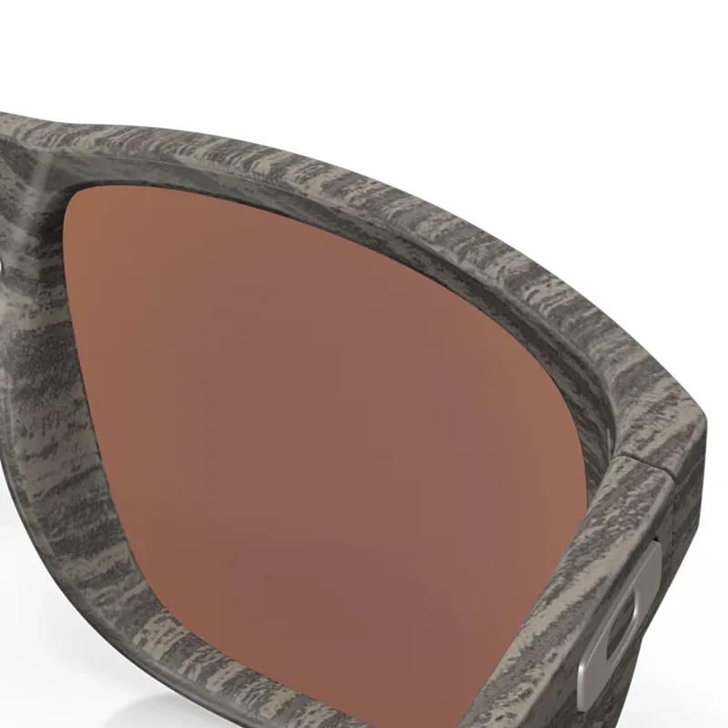 Oakley Holbrook Sunglasses with Prizm Deep Water Polarized Lenses and Woodgrain Frames-6