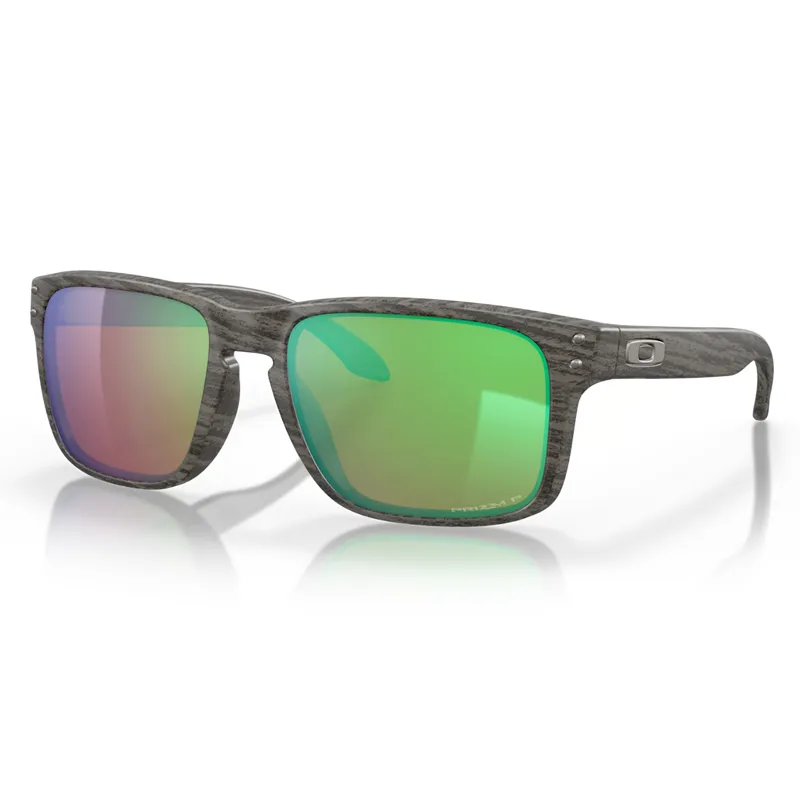 Oakley Holbrook Sunglasses with Prizm Shallow Water Polarized Lenses and Woodgrain Frames