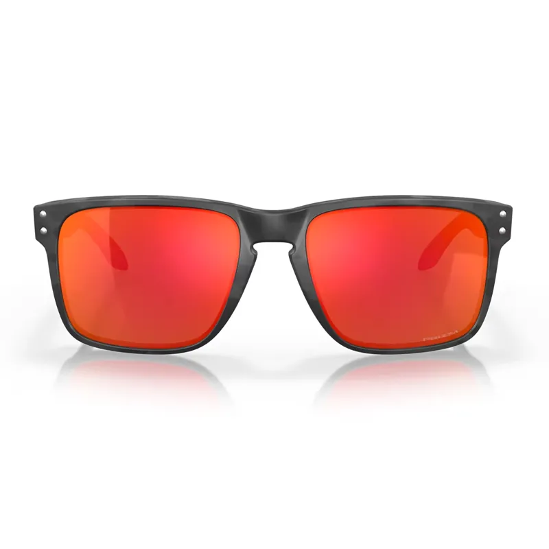Oakley Holbrook XL Sunglasses with Prizm Ruby Lenses and Black Camo Frames-1