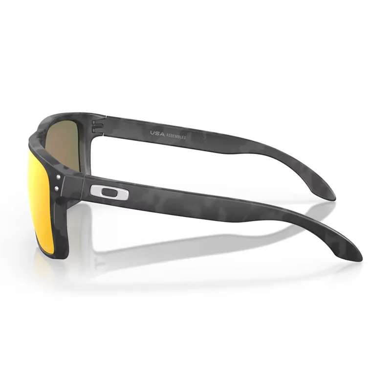 Oakley Holbrook XL Sunglasses with Prizm Ruby Lenses and Black Camo Frames-2