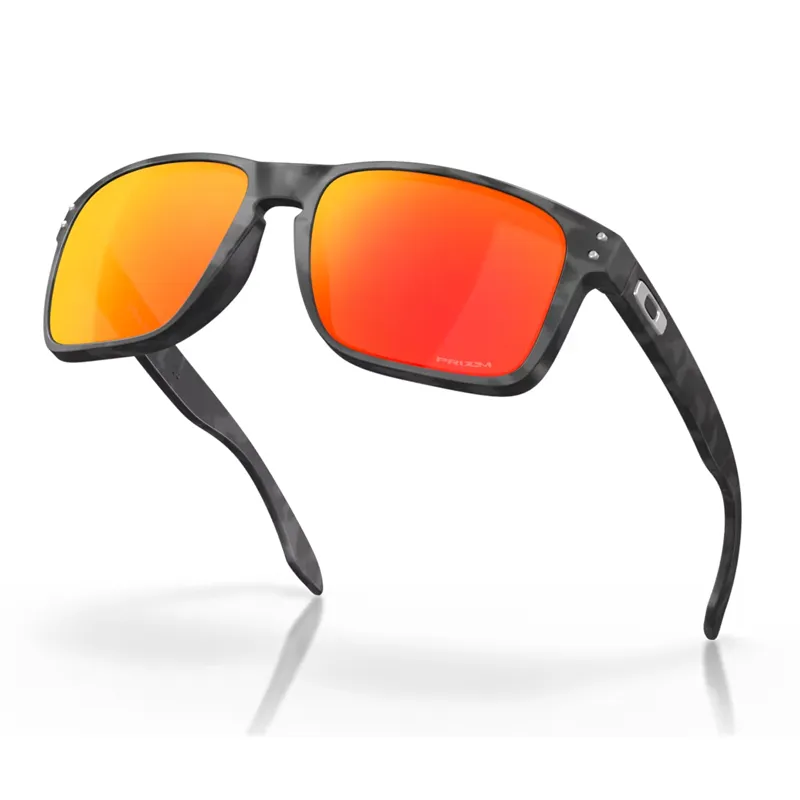 Oakley Holbrook XL Sunglasses with Prizm Ruby Lenses and Black Camo Frames-3