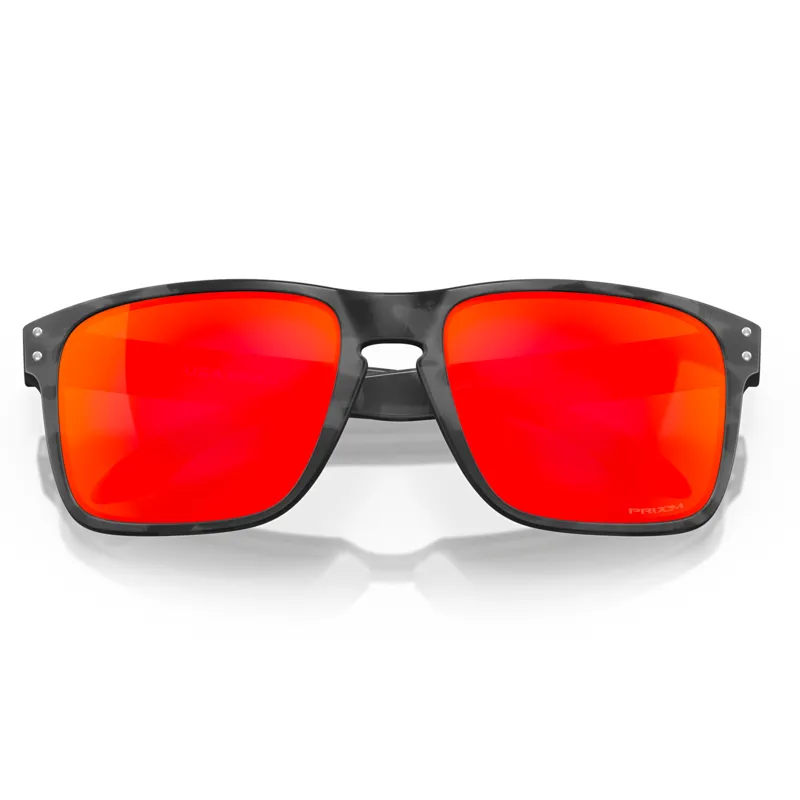 Oakley Holbrook XL Sunglasses with Prizm Ruby Lenses and Black Camo Frames-4