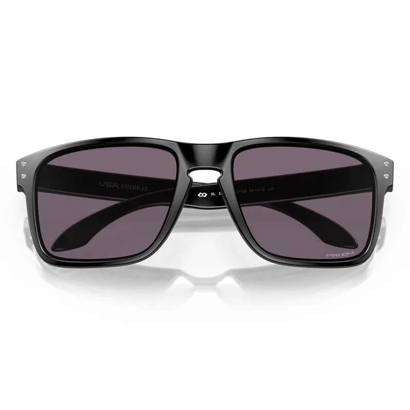 Oakley Holbrook XL Sunglasses with Prizm Grey Lenses and Matt Black Frames-4