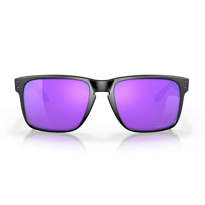 Oakley Holbrook XL Sunglasses with Prizm Violet Lenses and Matt Black Frames-1