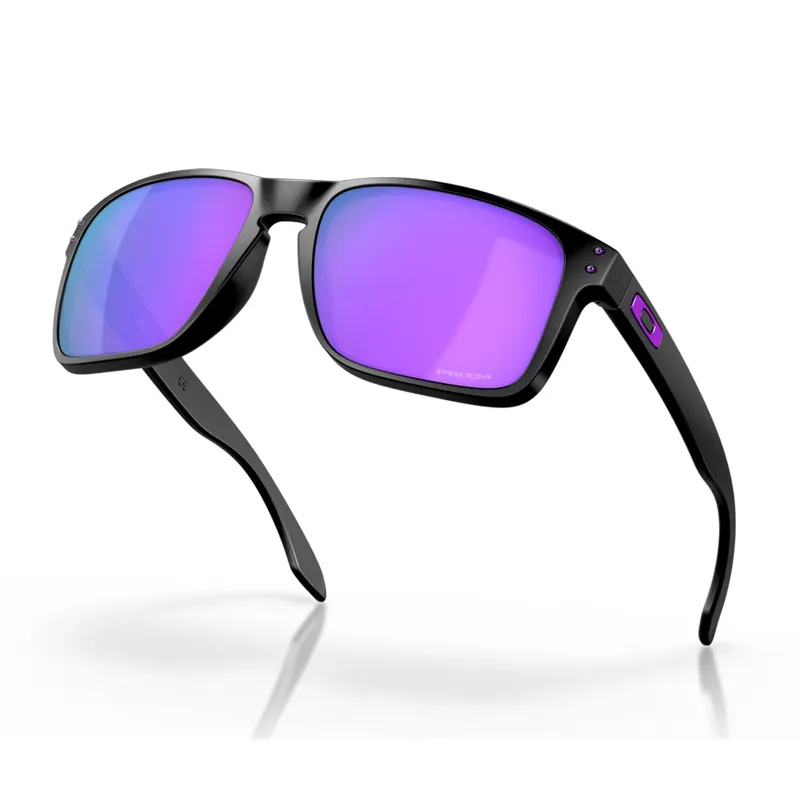 Oakley Holbrook XL Sunglasses with Prizm Violet Lenses and Matt Black Frames-3