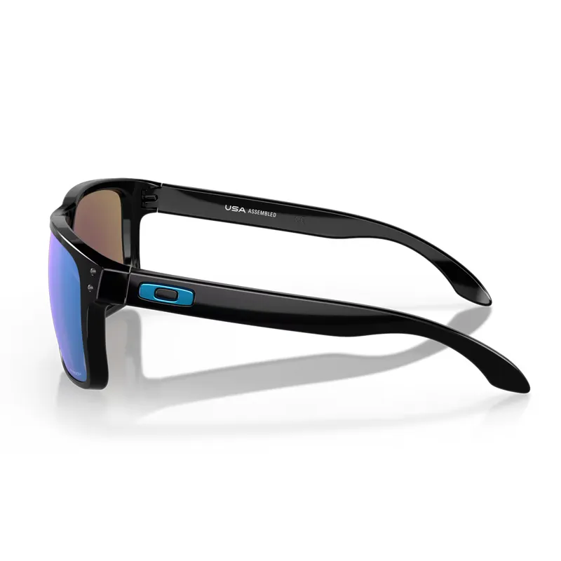Oakley Holbrook XL Sunglasses with Prizm Sapphire Lenses and Polished Black Frames-2