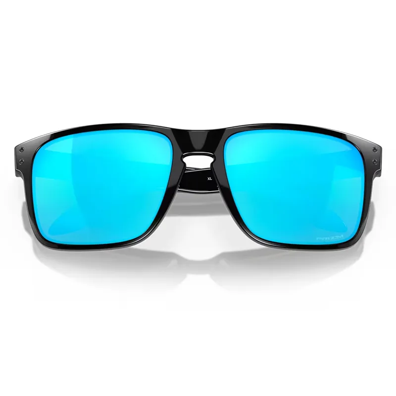 Oakley Holbrook XL Sunglasses with Prizm Sapphire Lenses and Polished Black Frames-4