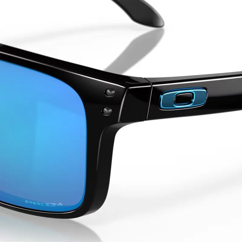 Oakley Holbrook XL Sunglasses with Prizm Sapphire Lenses and Polished Black Frames-5