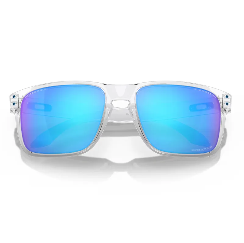Oakley Holbrook XL Sunglasses with Prizm Sapphire Polarized Lenses and Polished Clear Frames-4