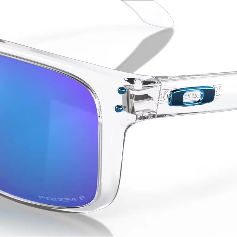 Oakley Holbrook XL Sunglasses with Prizm Sapphire Polarized Lenses and Polished Clear Frames-5