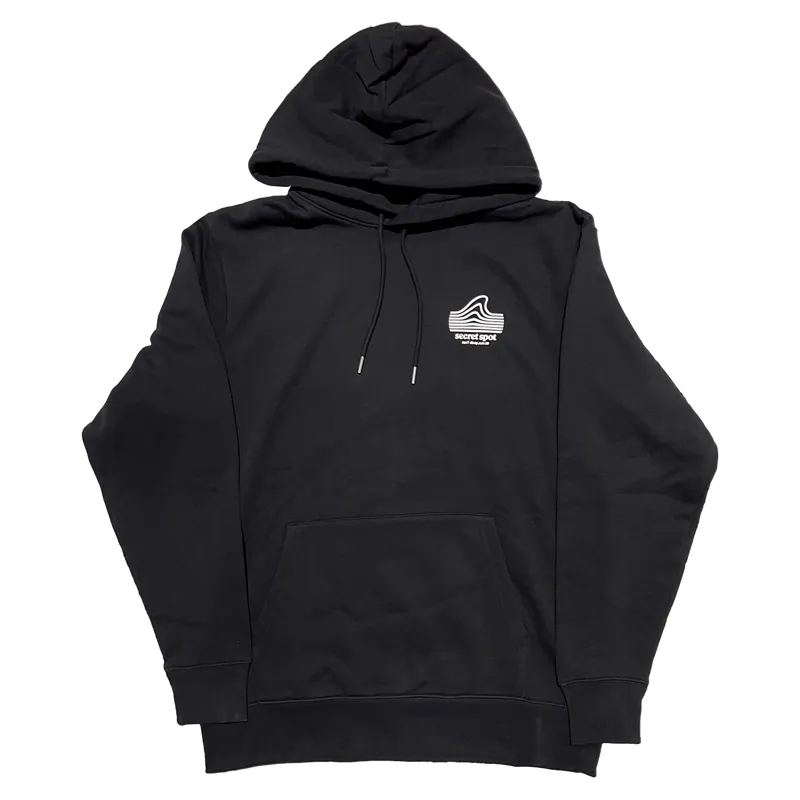 Secret Spot Logo Hoodie in Black/White-1
