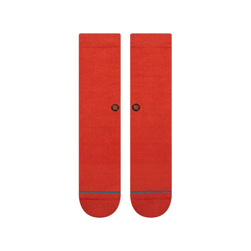 Stance Icon Crew Sock in Dark Red - SIZE Large-1