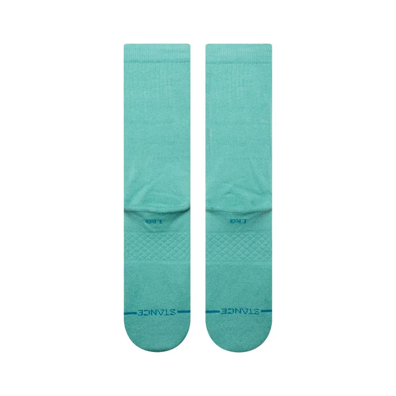 Stance Icon Crew Sock in Turquoise - SIZE Large-2