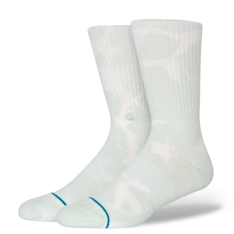 Stance Icon Dye Crew Sock in Light Blue - SIZE Large