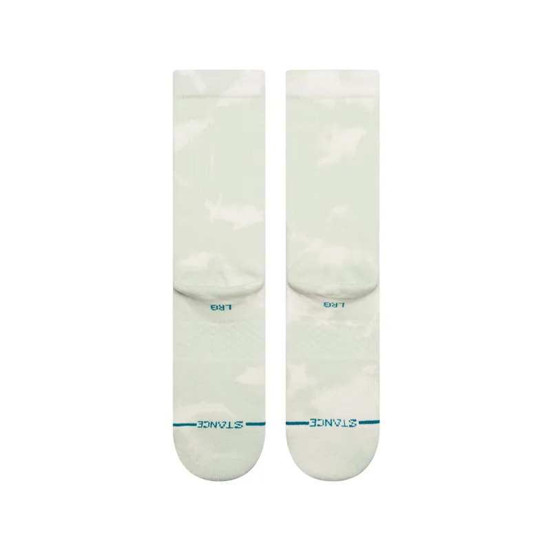 Stance Icon Dye Crew Sock in Light Blue - SIZE Large-2