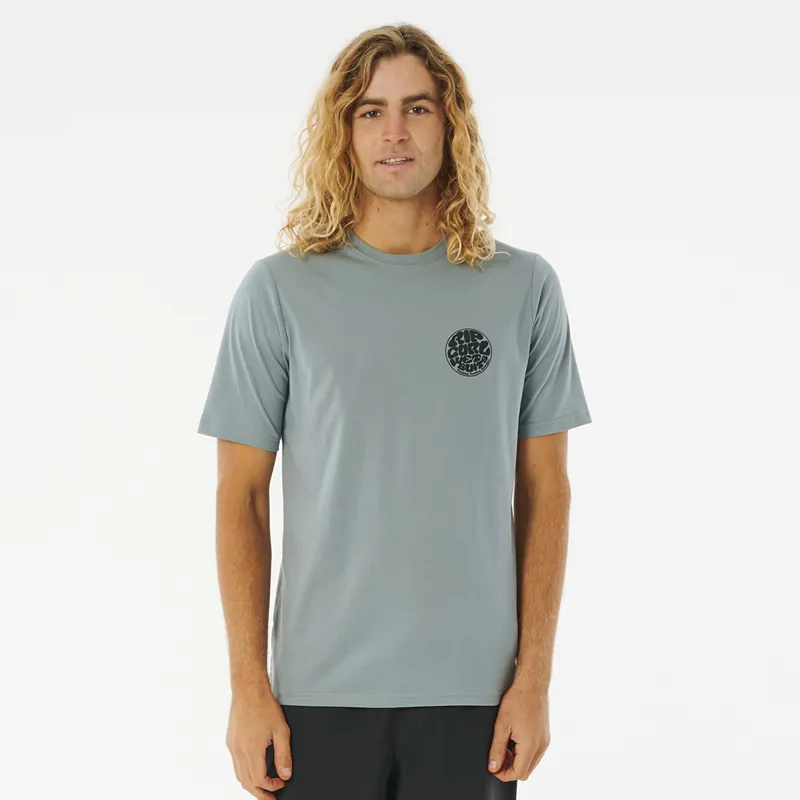 Rip Curl Icons Of Surf Short Sleeve UV Tee in Mineral Blue
