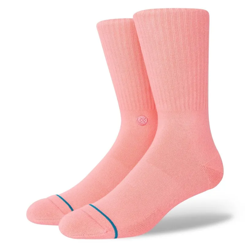 Stance Icon Crew Sock in Dusty Rose - SIZE Large