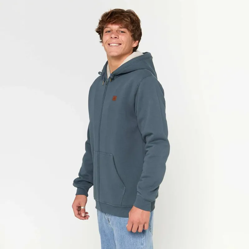 Rip Curl Icons Lined Zipped Hoodie in Pine Night-2
