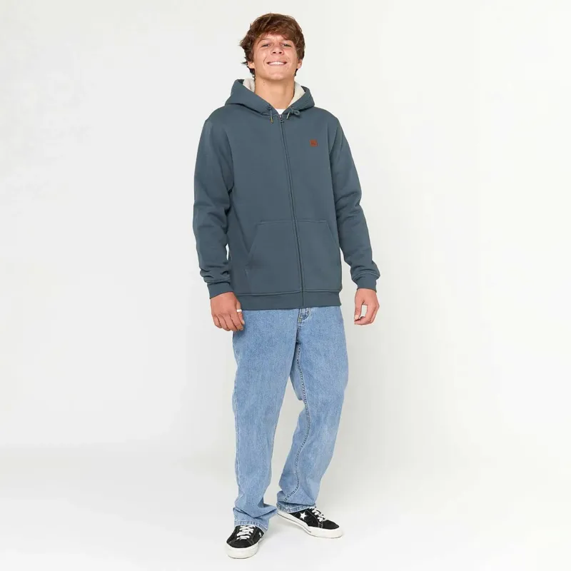 Rip Curl Icons Lined Zipped Hoodie in Pine Night-3