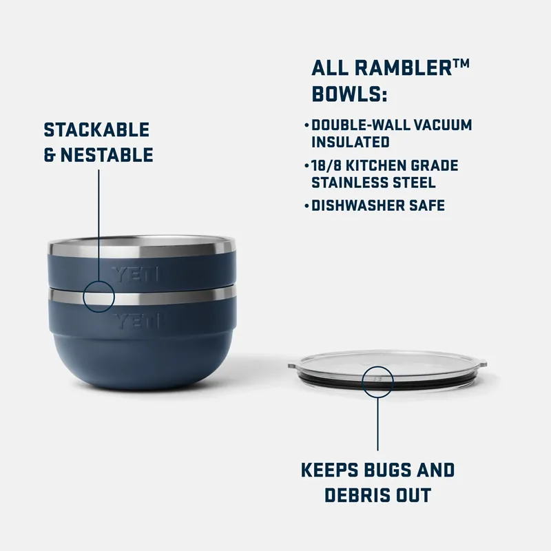 Yeti Rambler Insulated Bowl in Navy-7