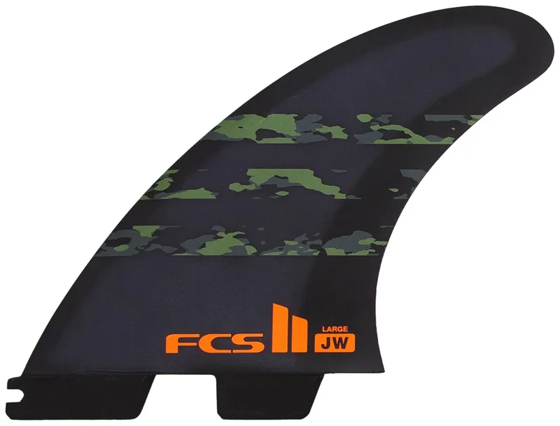 FCS II Julian Wilson PC AirCore Grom Tri Fin Set in Black-Camo