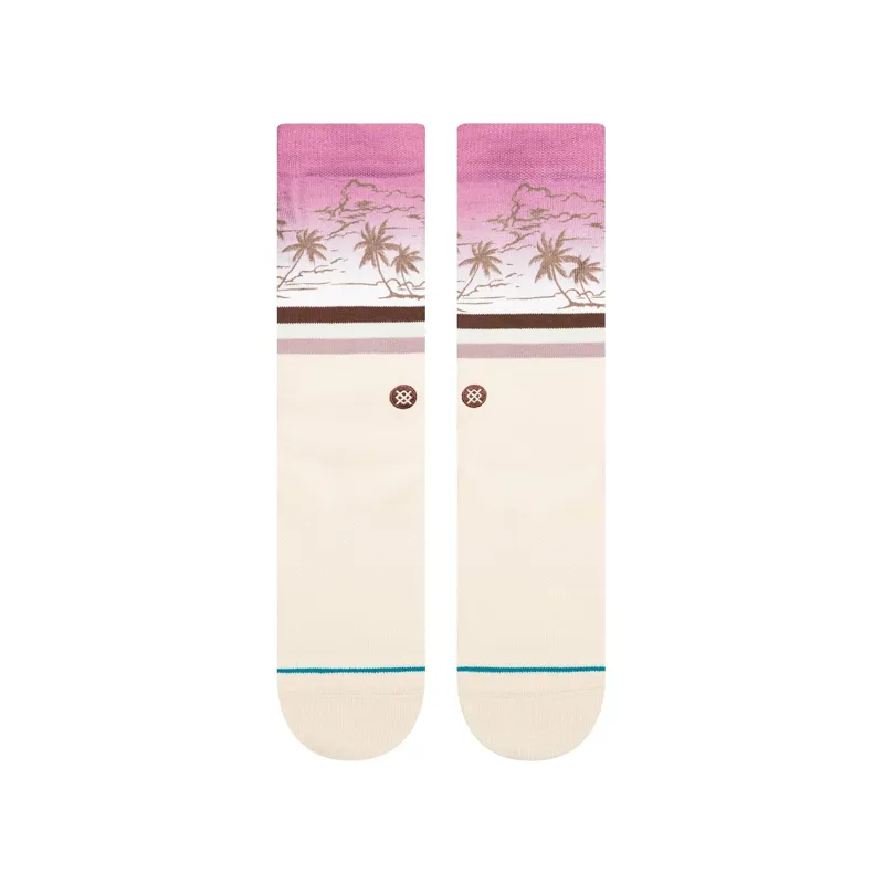 Stance Kaneohe Crew Socks in Off White - SIZE Large-1