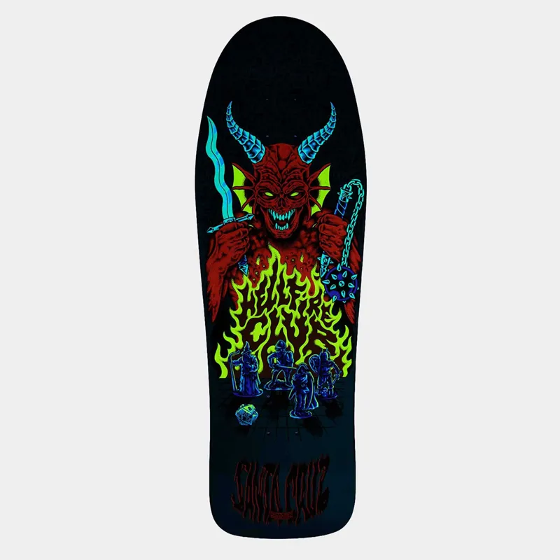 Stranger Things X Santa Cruz Knox Hellfire Skateboard Deck-1