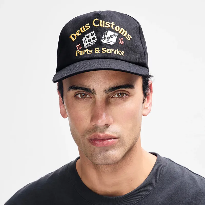 Deus Ex Machina Knucklebones Cap in Black-3