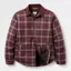 Passenger Kodiak Sherpa Lined Cord Overshirt in Brambleberry Check