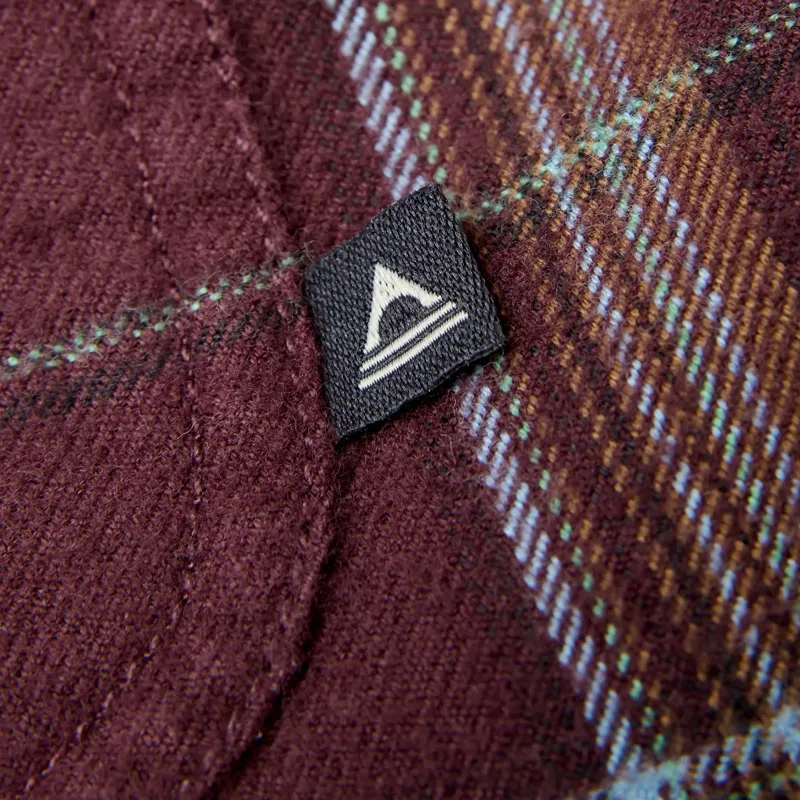 Passenger Kodiak Sherpa Lined Cord Overshirt in Brambleberry Check-5