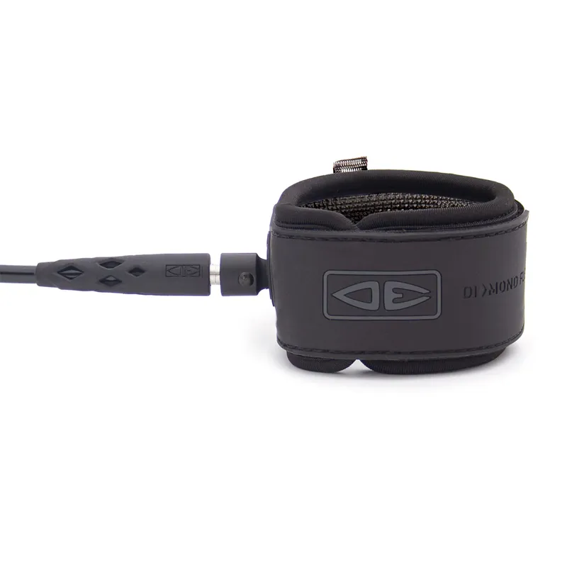 Ocean and Earth Diamond Flex Regular 9ft Longboard Leash in Black
