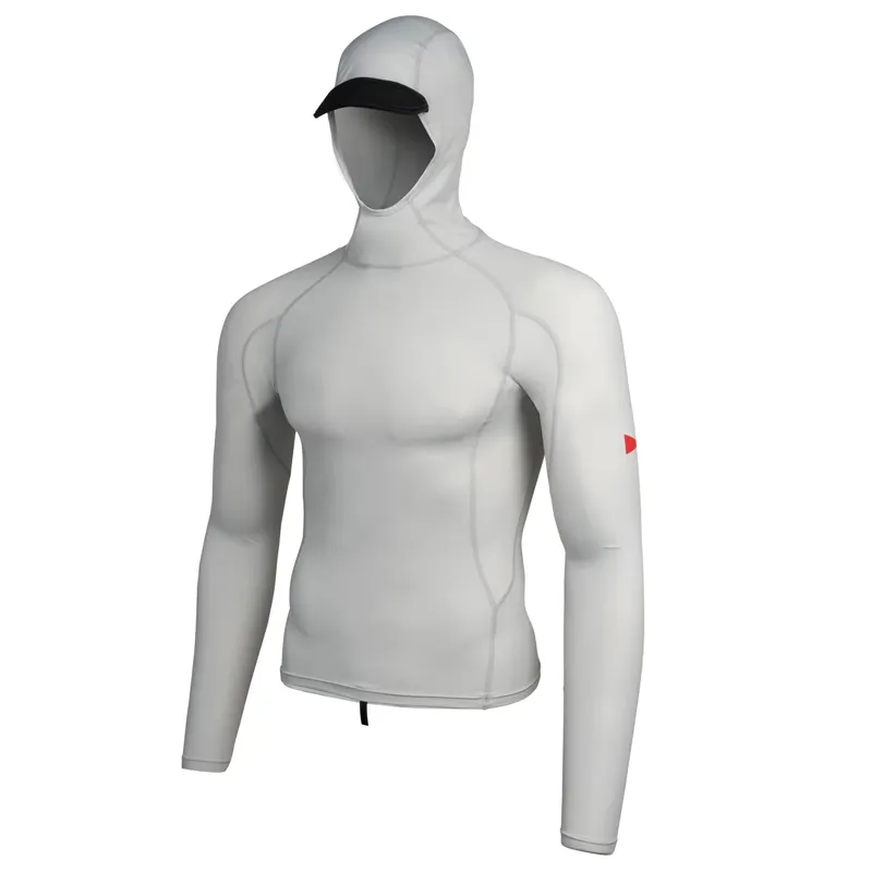 Florence Marine Long Sleeve Hooded Rashguard 2.0 in Silver