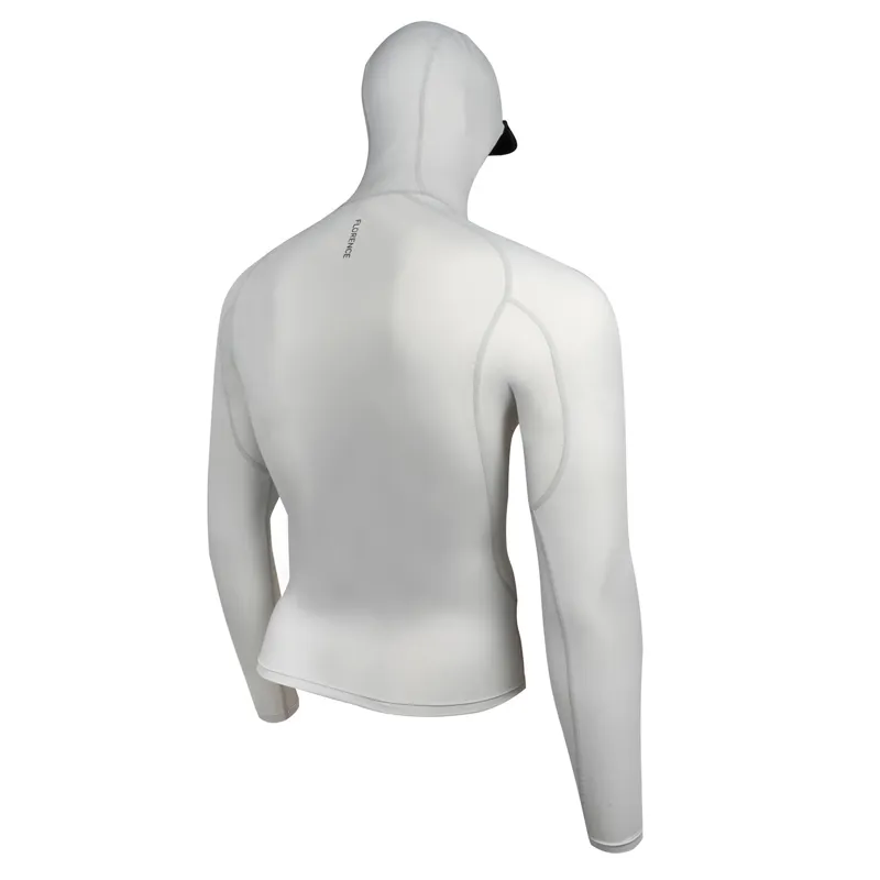 Florence Marine Long Sleeve Hooded Rashguard 2.0 in Silver-1